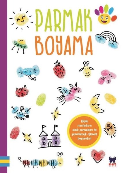 Parmak Boyama - Mor - Net Çocuk Yayınları Kitap