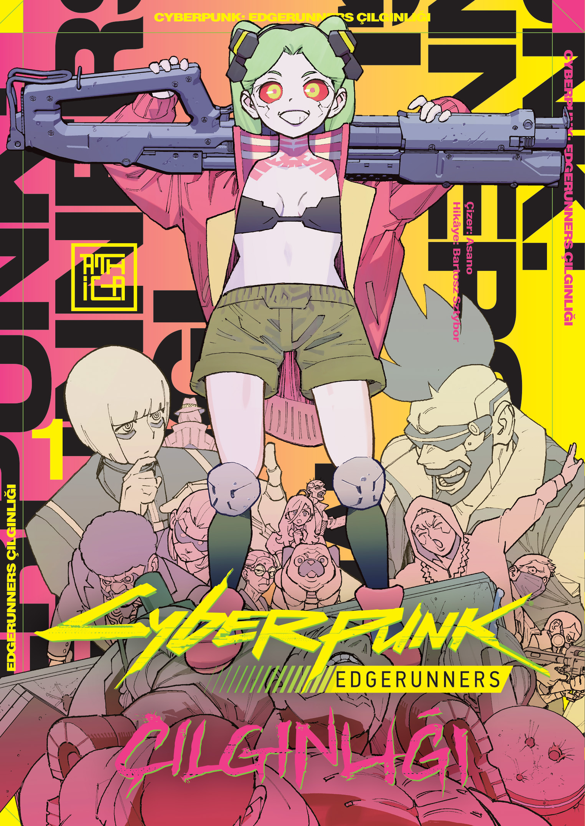 Cyberpunk - Edgerunners Çılgınlığı 1 – Athica Yayınları kitap kapağı