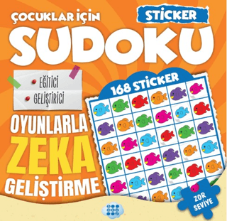 Çocuklar İçin Sudoku - Sticker Hediyeli Zor Seviye 3 – Dokuz Yayınları kitap kapağı