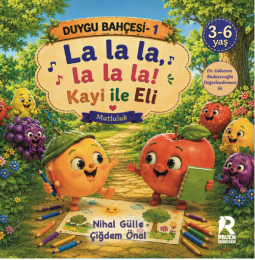 Duygu Bahçesi 1 - Mutluluk – Raven Yayınevi kitap kapağı