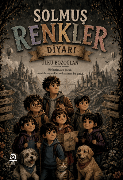Solmuş Renkler Diyarı – UGİ Çocuk kitap kapağı