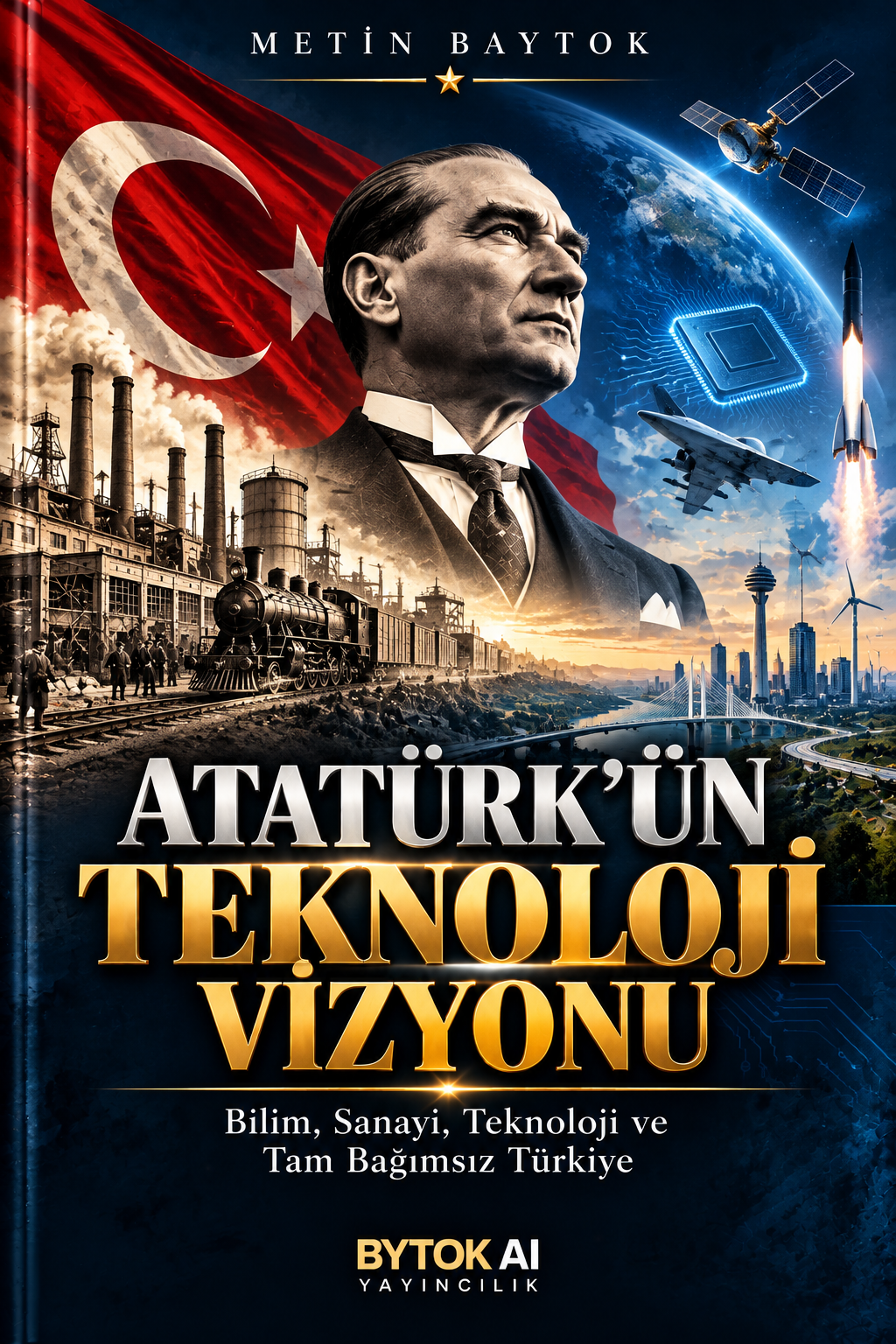 Atatürk'ün Teknoloji Vizyonu – Bytok AI Yayınları kitap kapağı