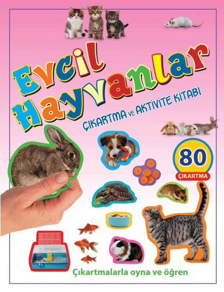 Evcil Hayvanlar - Çıkartma ve Aktivite Kitabı - Parıltı Yayınları Kitap