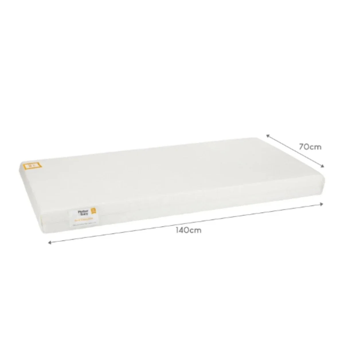 CuddleCo Mother&Baby First Gold Anti-Allergy Foam Cot Bed Mattress 140 x 70cm