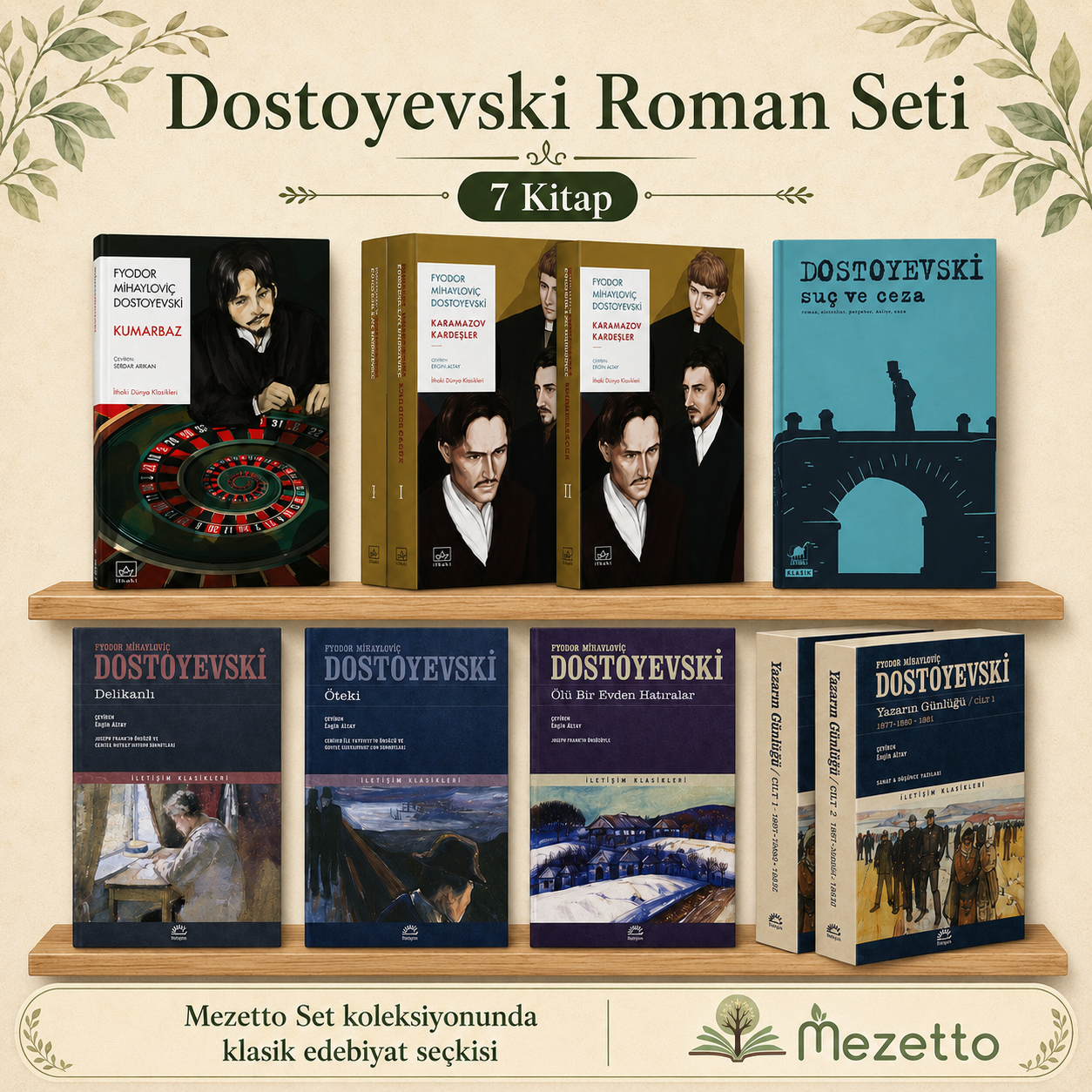 Dostoyevski Roman Seti | 7 Kitap