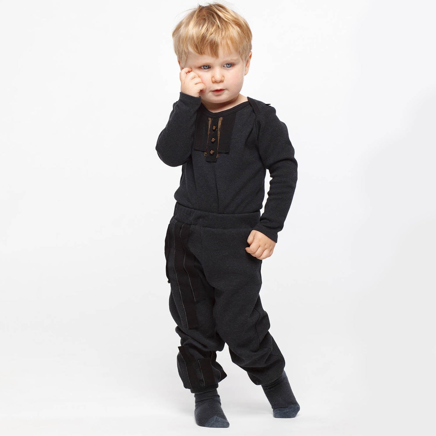 Boy Sweatpants with Trim-1