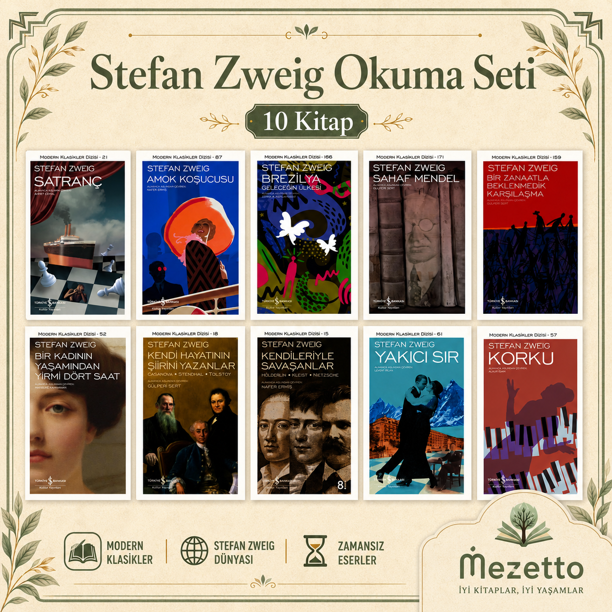Stefan Zweig Okuma Seti | 10 Kitap