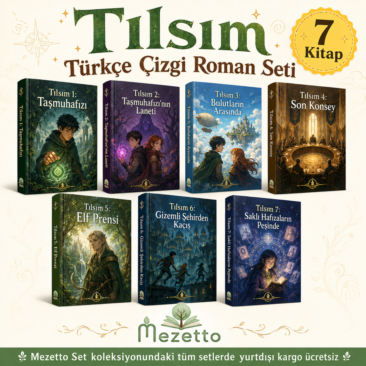 Tılsım Türkçe Çizgi Roman Seti | 7 Kitap