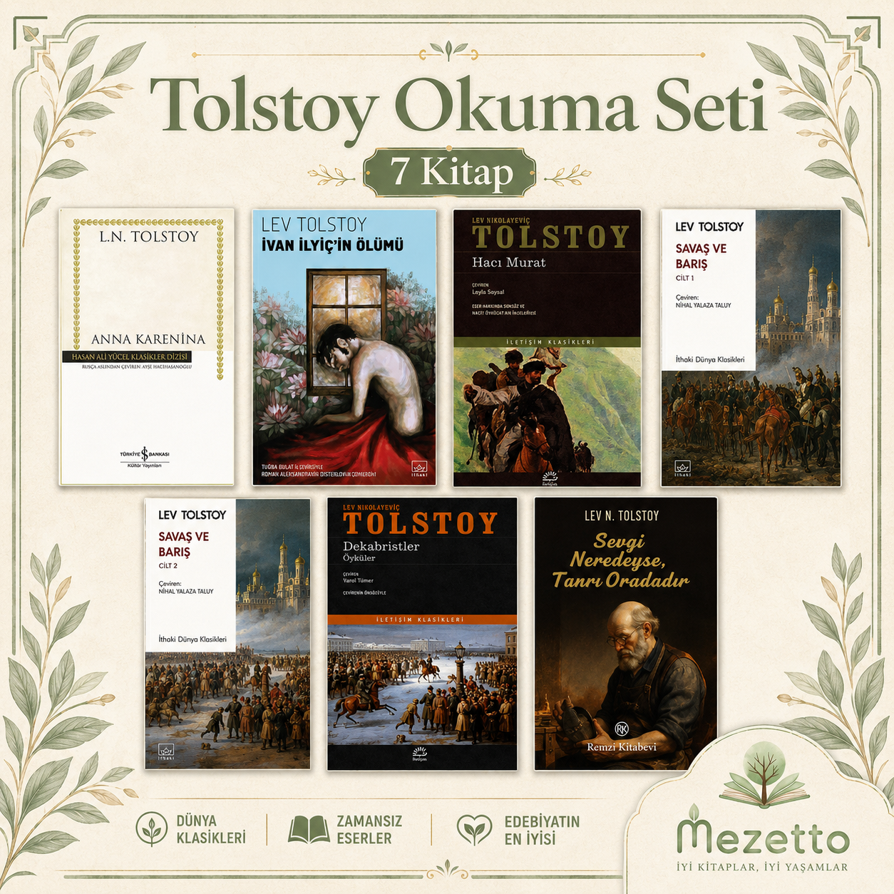 Tolstoy Okuma Seti | 7 Kitap