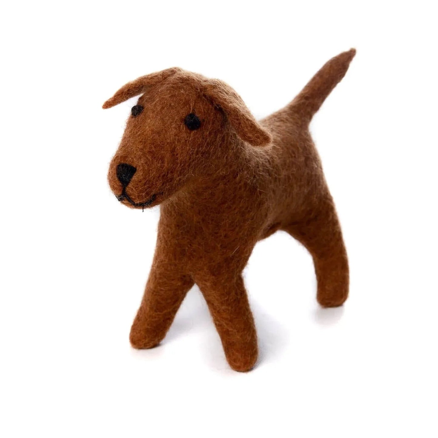Amica Felt Chocolate Labrador Toy 15cm - mezetto ebebek ebebek