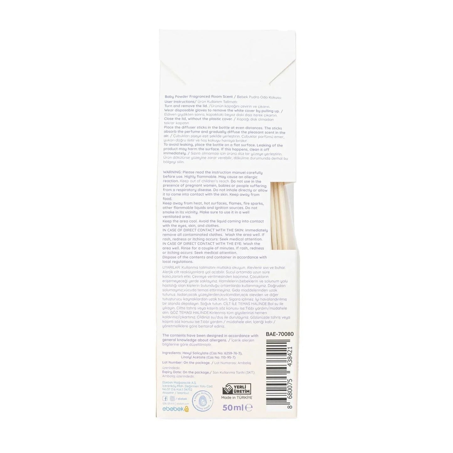 baby me Baby Powder Scent 50ml - mezetto