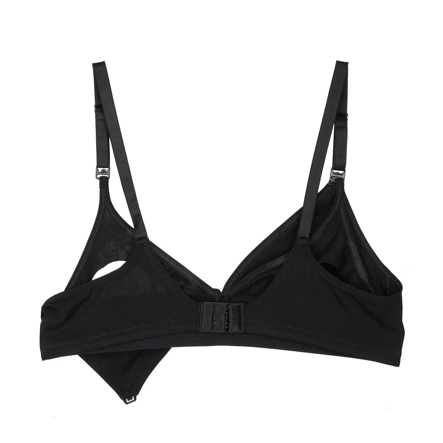 baby mom Non Padded Nursing Bra - Black - mezetto