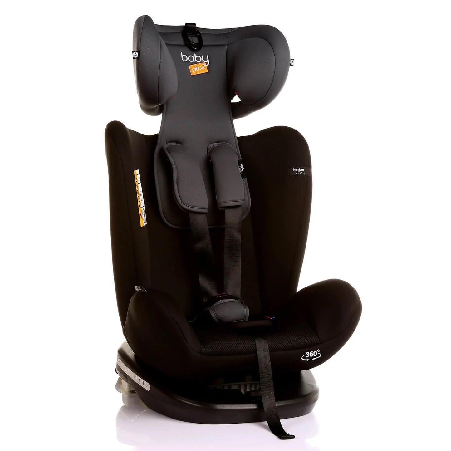 baby plus Orbitfix Group 0/1 Baby Car Seat - Black Grey - mezetto