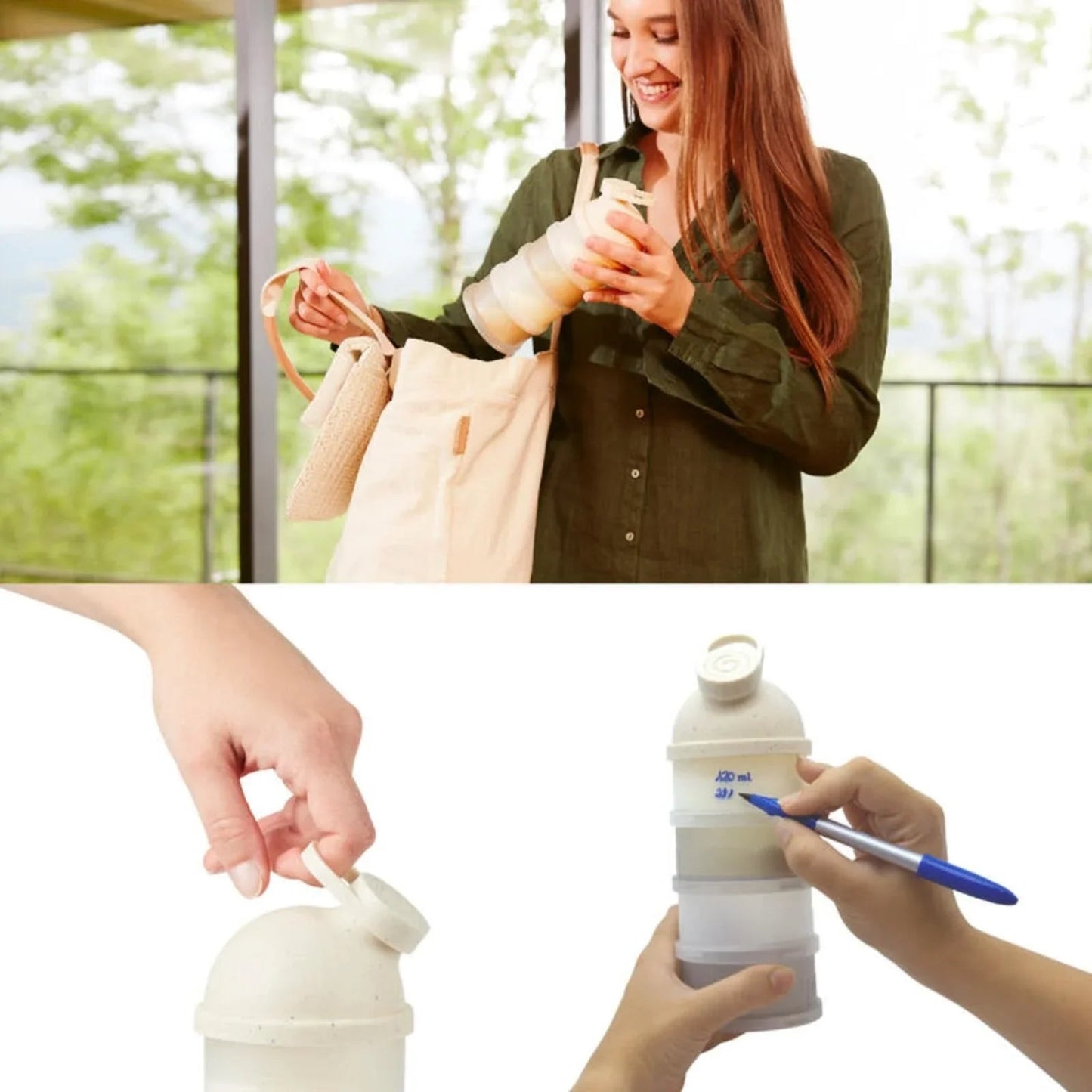 Babymoov Babydose Powdered Milk Dispenser - Mineral - mezetto ebebek ebebek