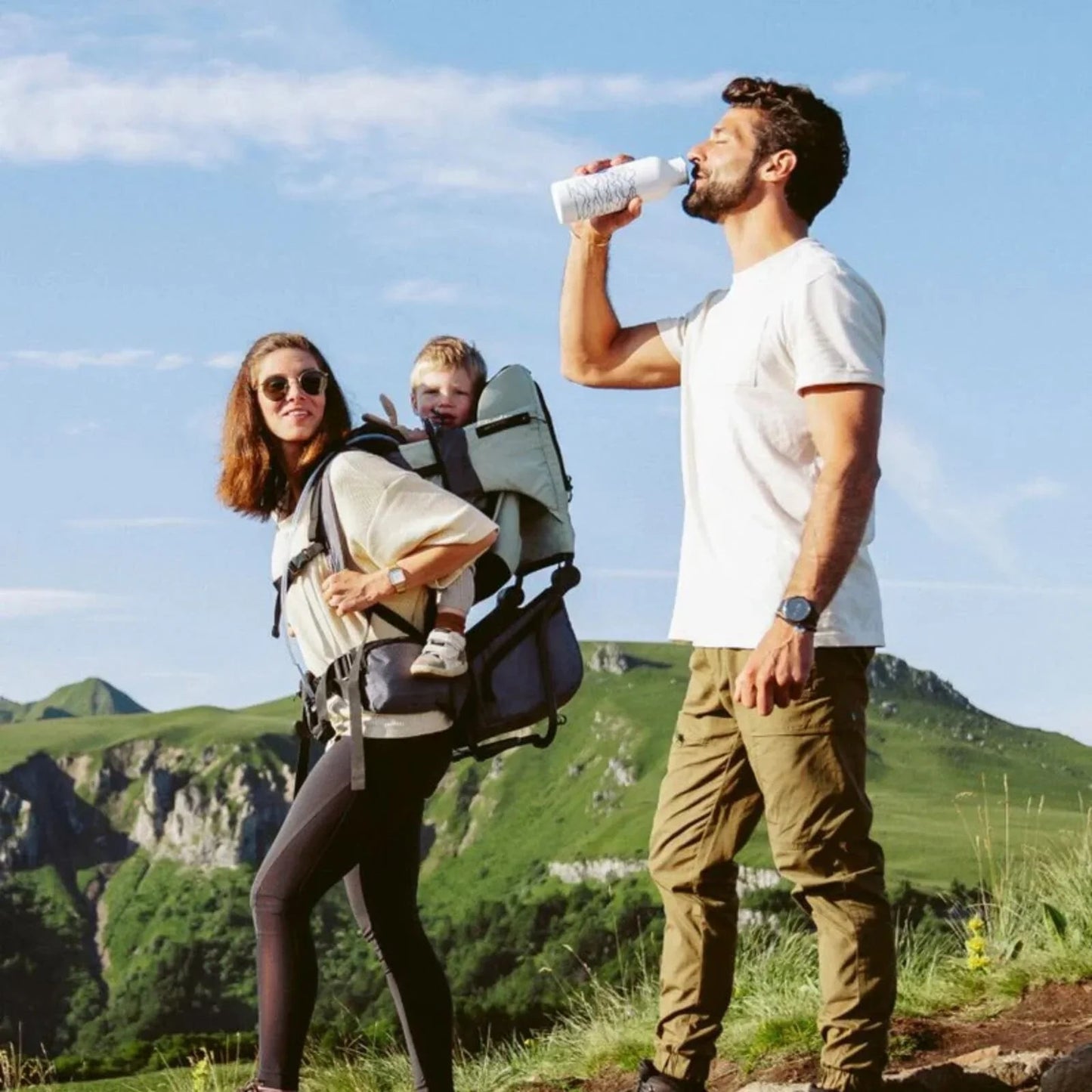 Babymoov Moov & Hike Baby Carrier - Sage Green - mezetto ebebek ebebek