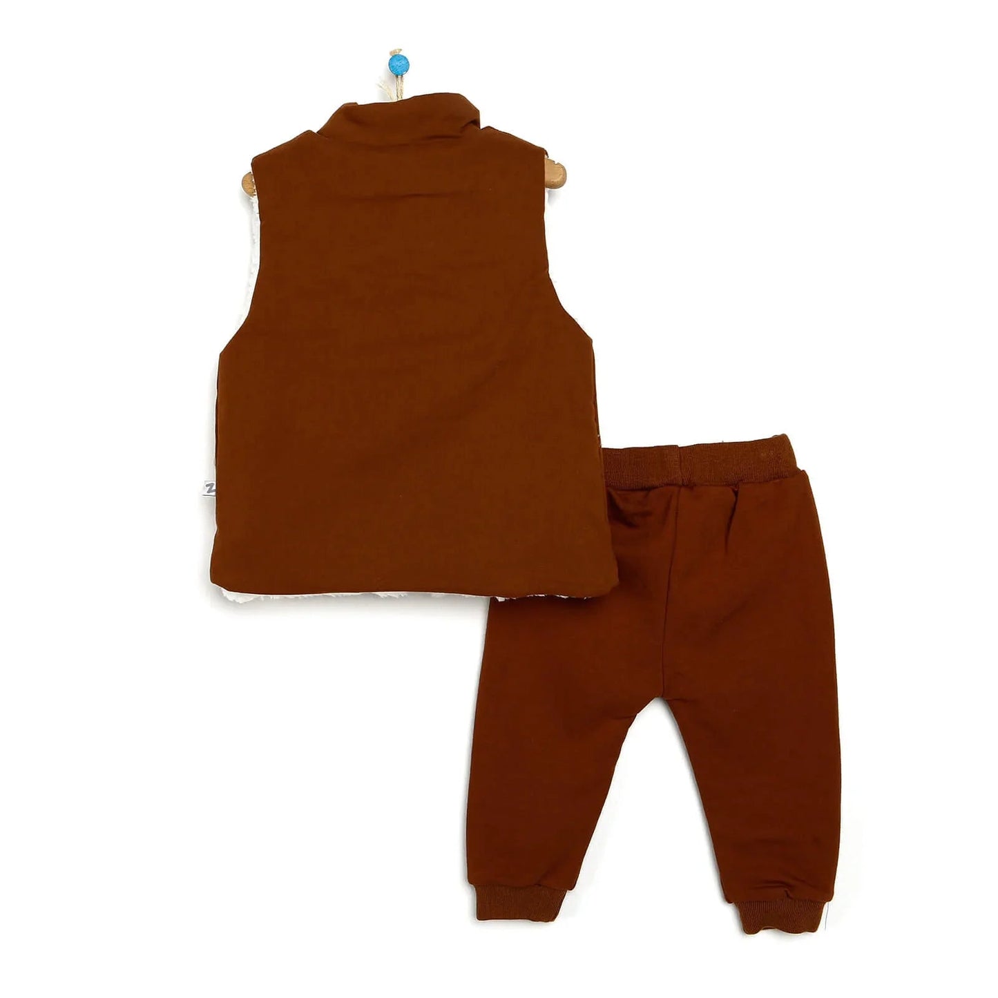 BabyZ Sweatshirt - Vest - Bottom - Brown - mezetto ebebek ebebek