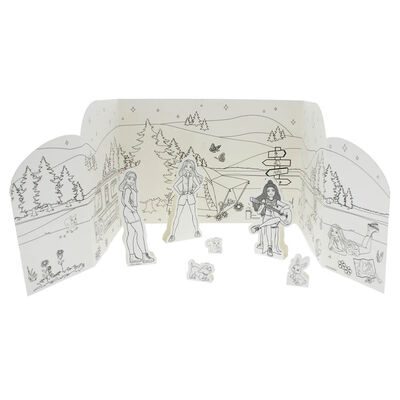 Barbie A4 Make & Colour Barbie Camping set - mezetto ebebek ebebek