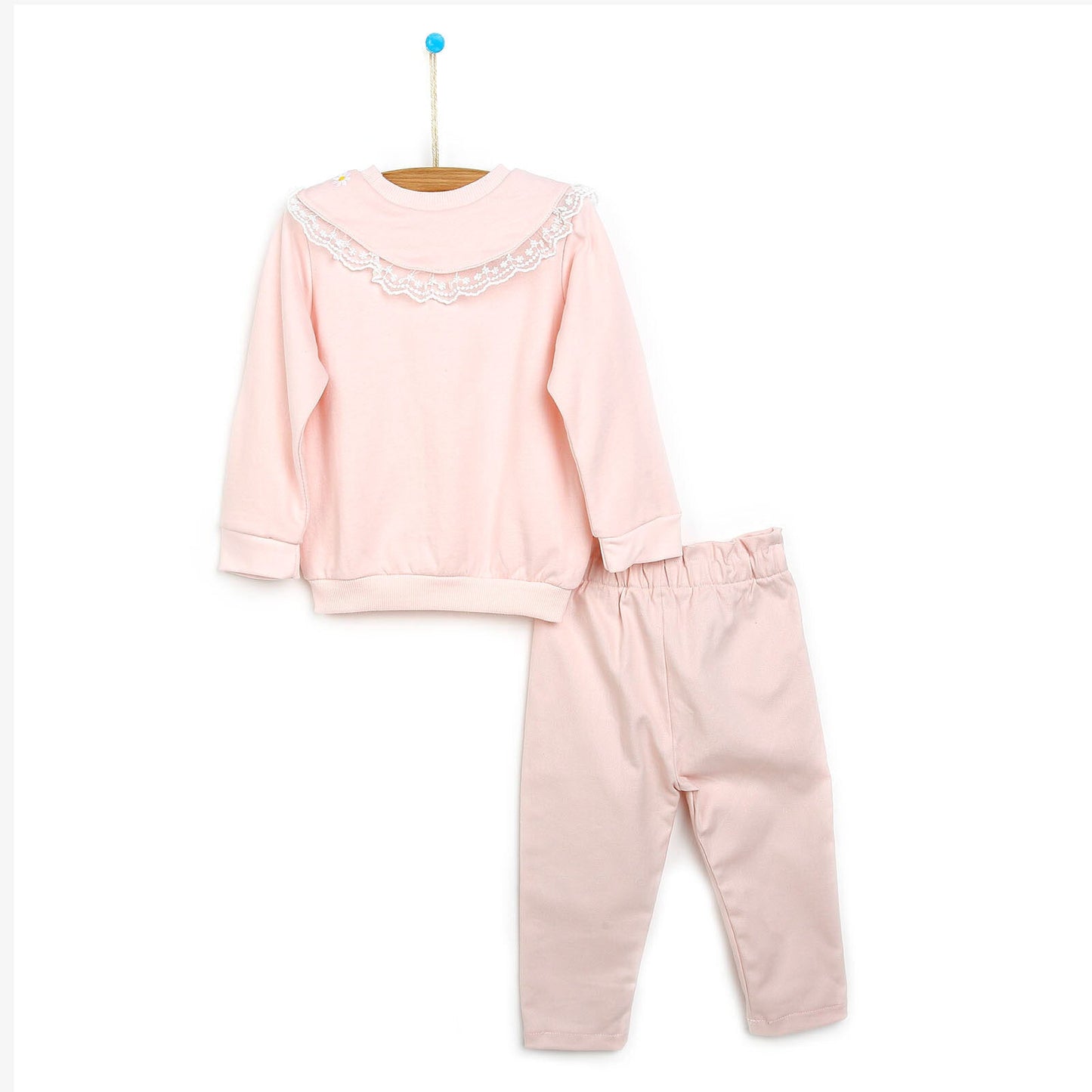 Bebecix Sweatshirt - Pants - Light Pink - mezetto ebebek ebebek
