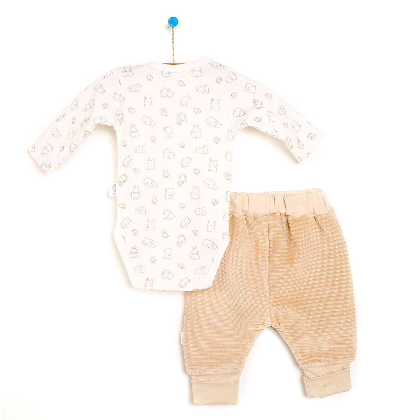 Bebetto Body - Footless Bottom - Beige - mezetto ebebek ebebek