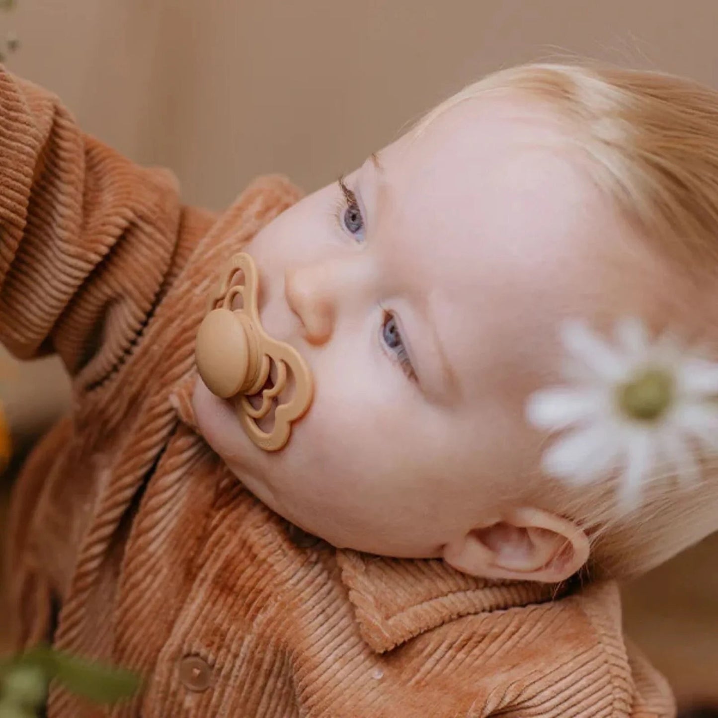 BIBS Supreme Latex Soothers 0 - 6 months Pack of 2 - Ivory & Sage - mezetto ebebek ebebek