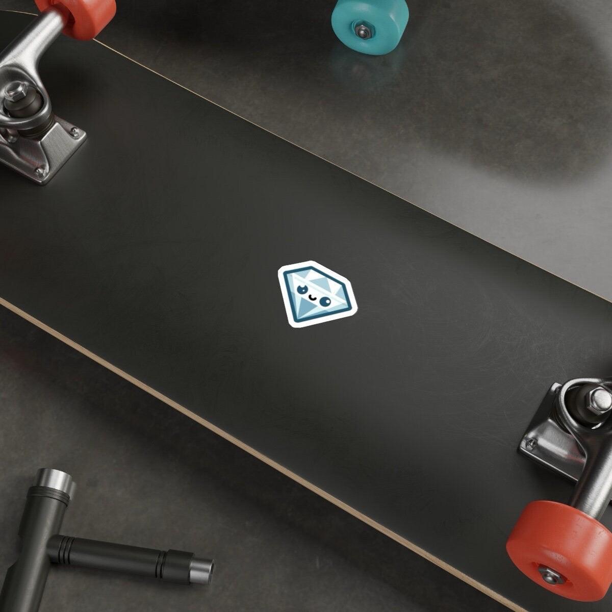 Blue Diamond Cartoon Sticker – Waterproof Vinyl - mezetto KEOLIX KEOLIX