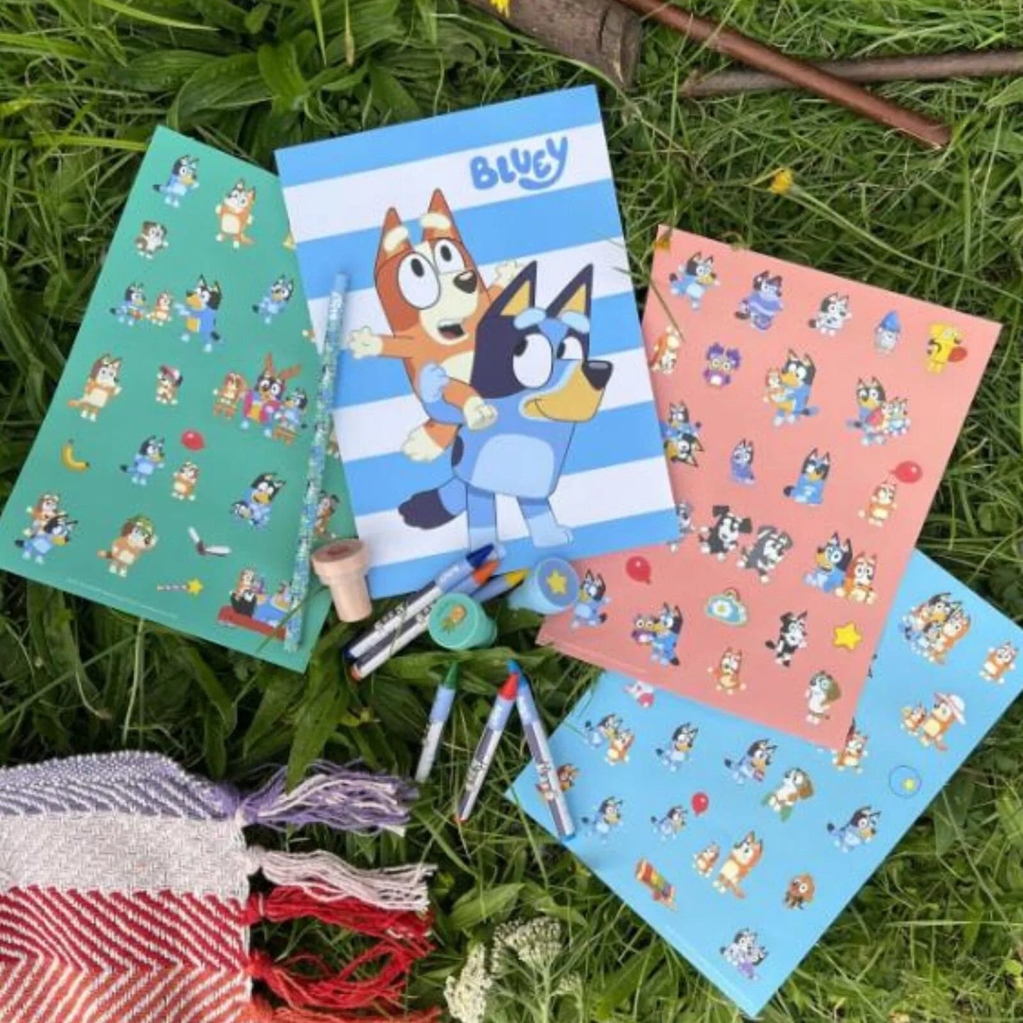 Bluey Stick & Stamp Set - mezetto ebebek ebebek