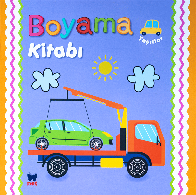 Boyama Kitabı Boya - Kopart - Taşıtlar - Net Çocuk Yayınları Kitap