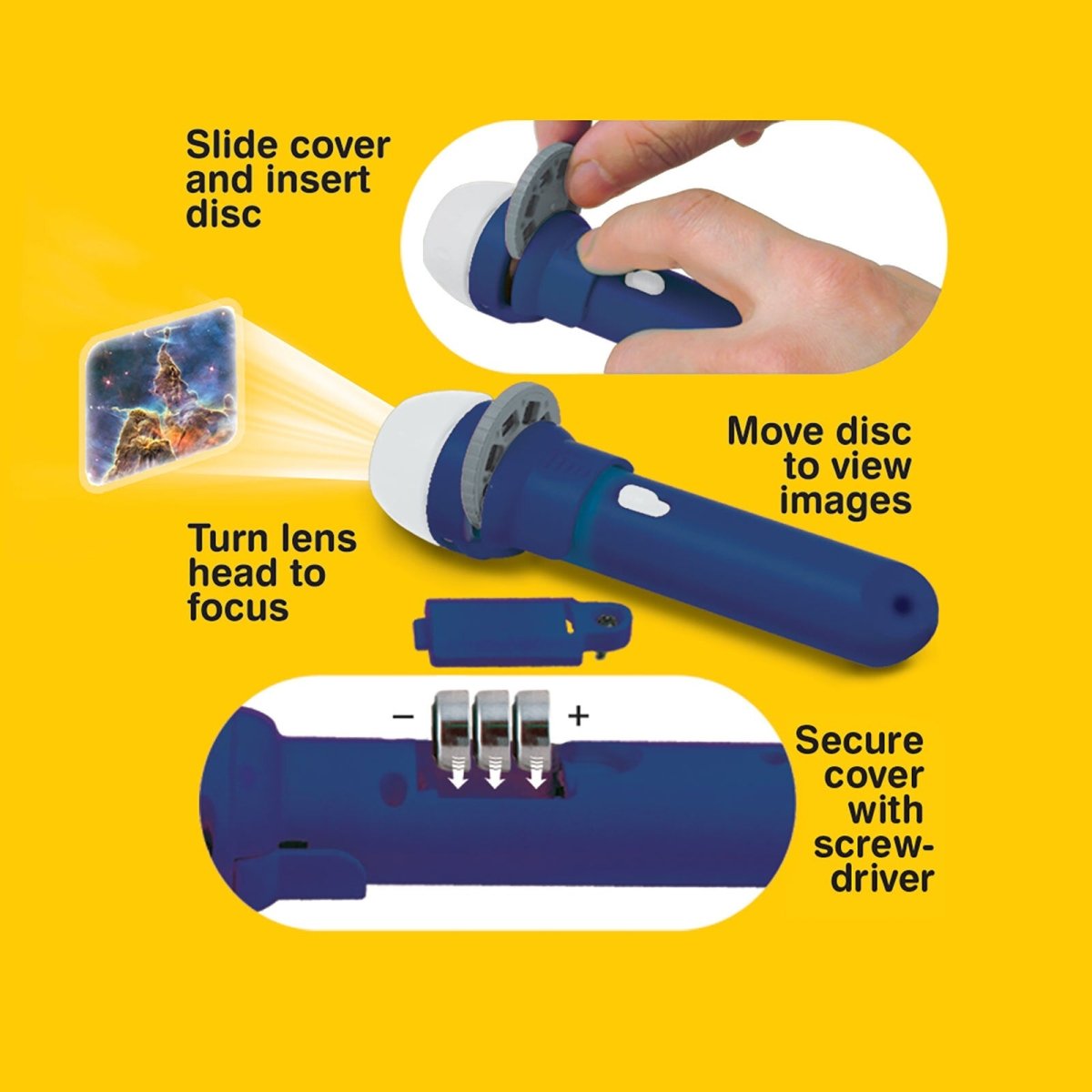 Brainstorm Torch and Projector - Space Torch - mezetto ebebek ebebek