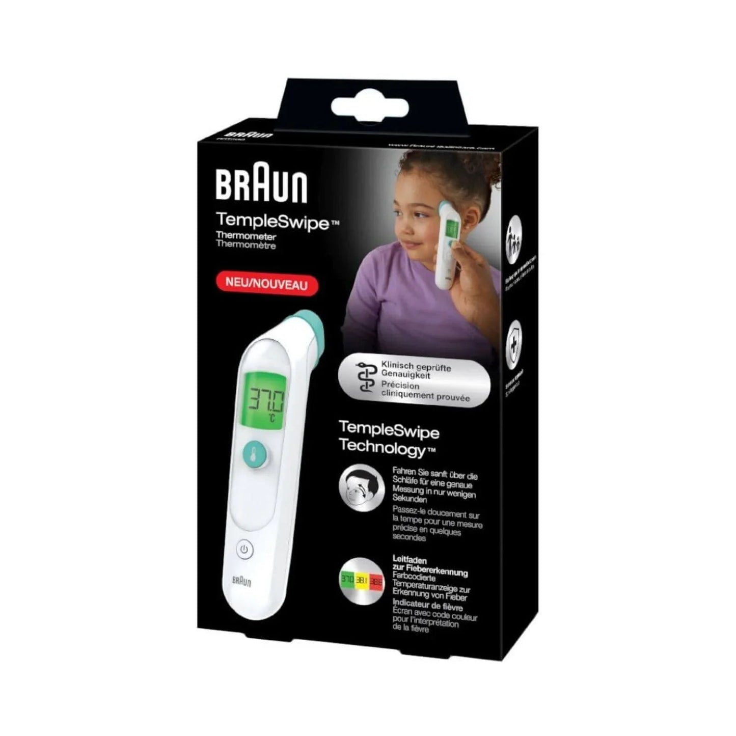 Braun BST200 TempleSwipe Forehead Thermometer - mezetto ebebek ebebek