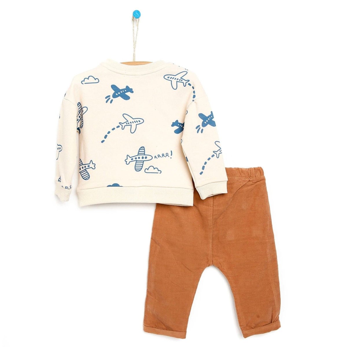 Cassiope Sweatshirt - Pants - Brown - mezetto ebebek ebebek