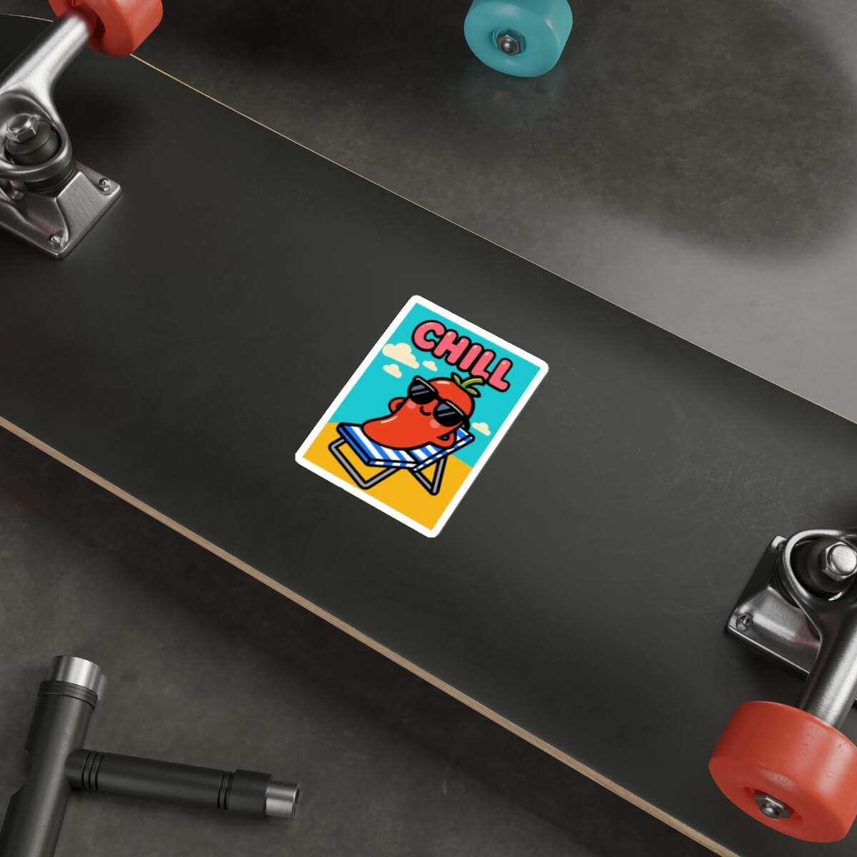 CHILL Poster - Style Pepper Sticker – Funny Summer Vibes Decal - mezetto KEOLIX KEOLIX