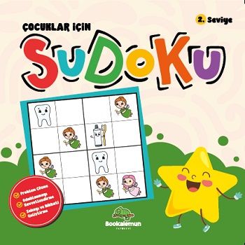 Çocuklar İçin Sudoku 2.Seviye - Bookalemun Yayınevi Kitap