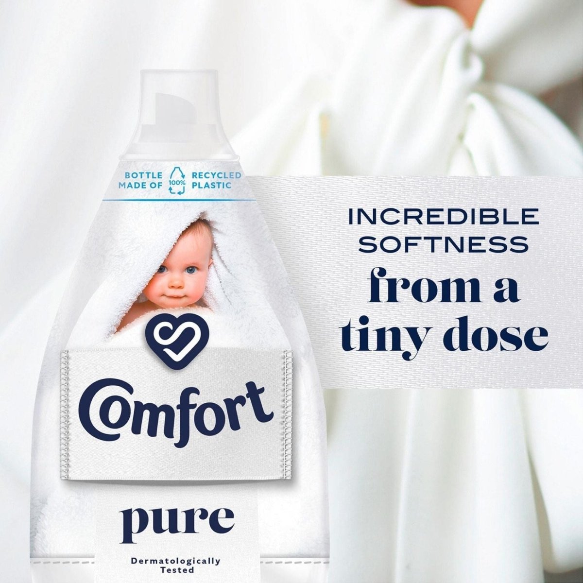 Comfort Pure Fabric Conditioner Ultimate Care 58 Washes 870ml - mezetto ebebek ebebek