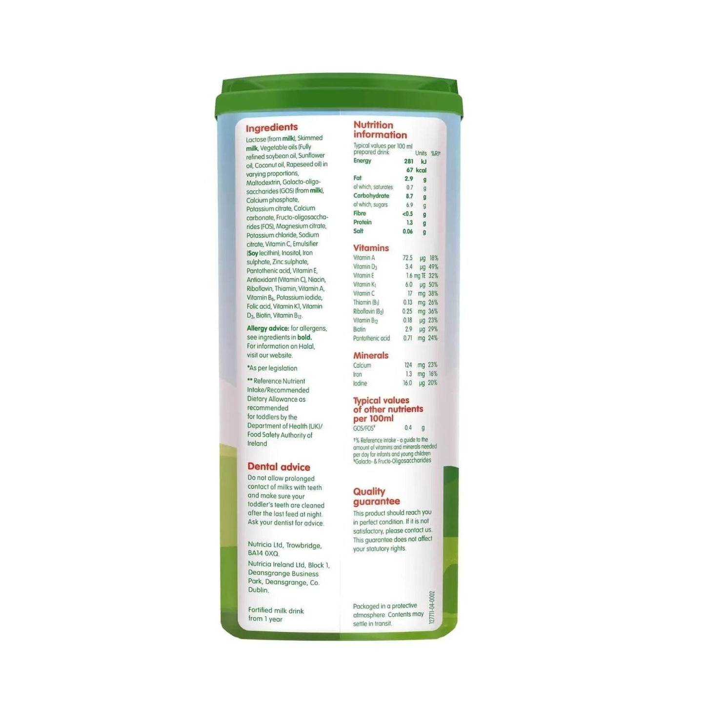 Cow and Gate 3 Growing Up Milk Formula 1+ year 800g - mezetto ebebek ebebek
