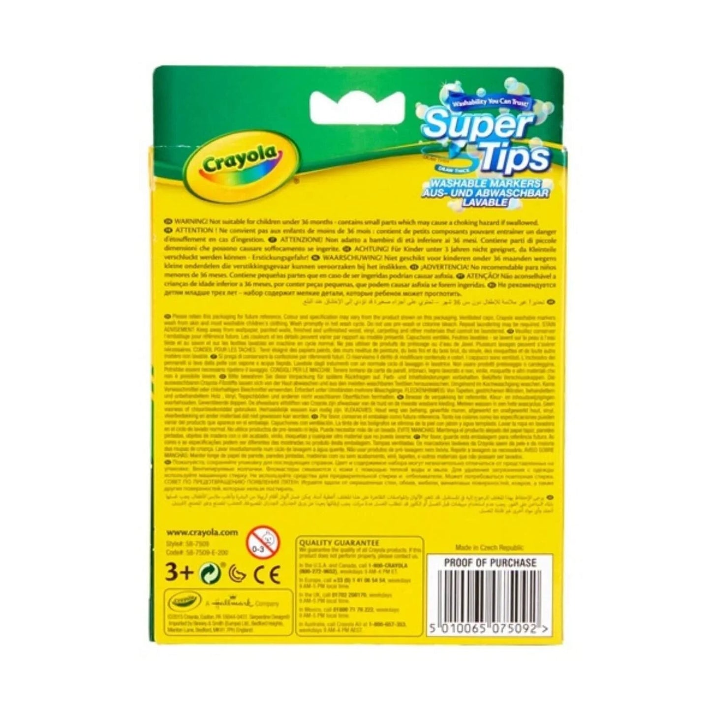Crayola 12 Bright Supertips - mezetto ebebek ebebek