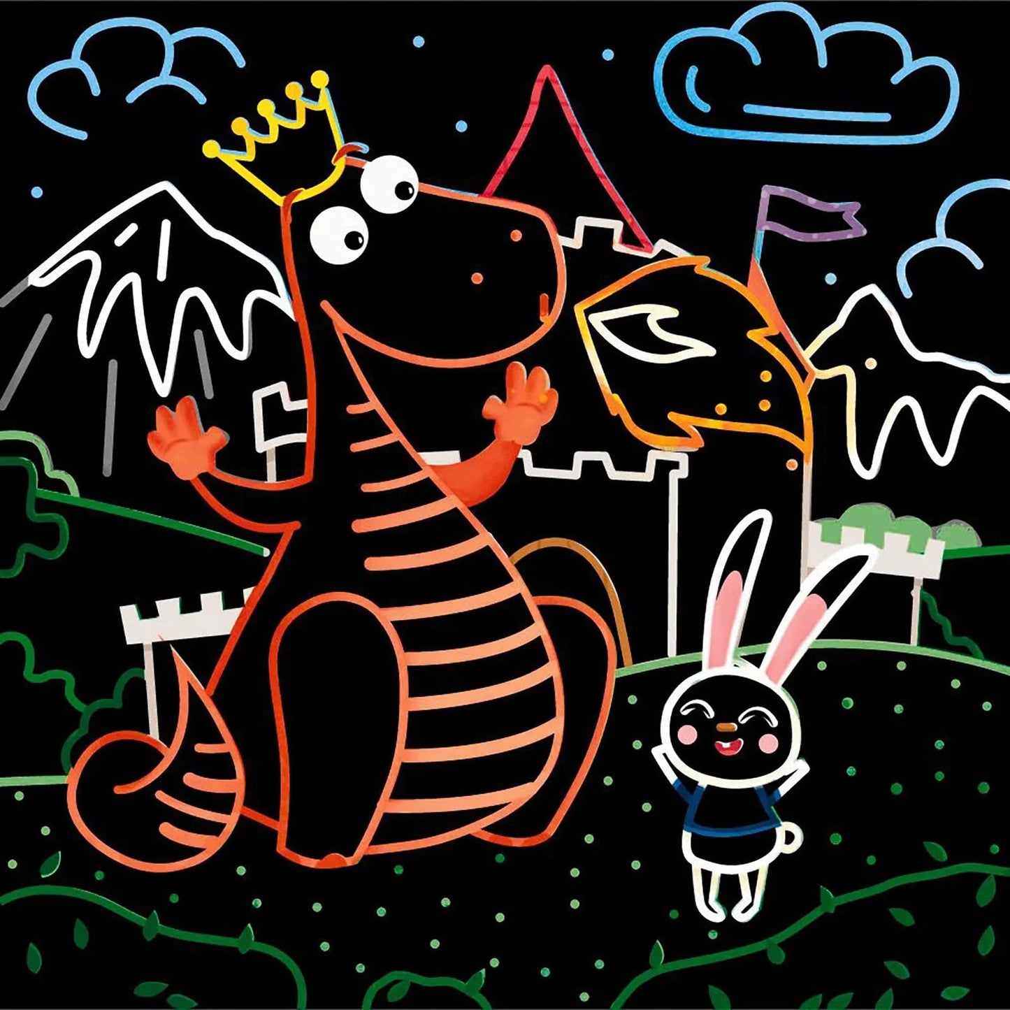 Dodo Scratch Set Dragons - mezetto ebebek ebebek