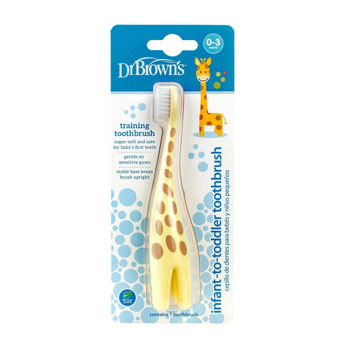 Dr. Brown's Infant - to - Toddler Toothbrush Giraffe - mezetto ebebek ebebek