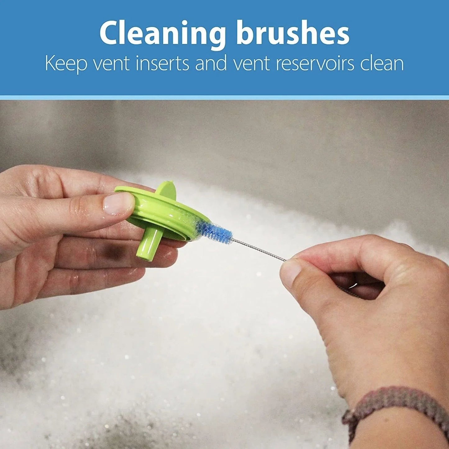Dr. Brown's Thin Vent Cleaning Brushes 4 pcs - mezetto ebebek ebebek