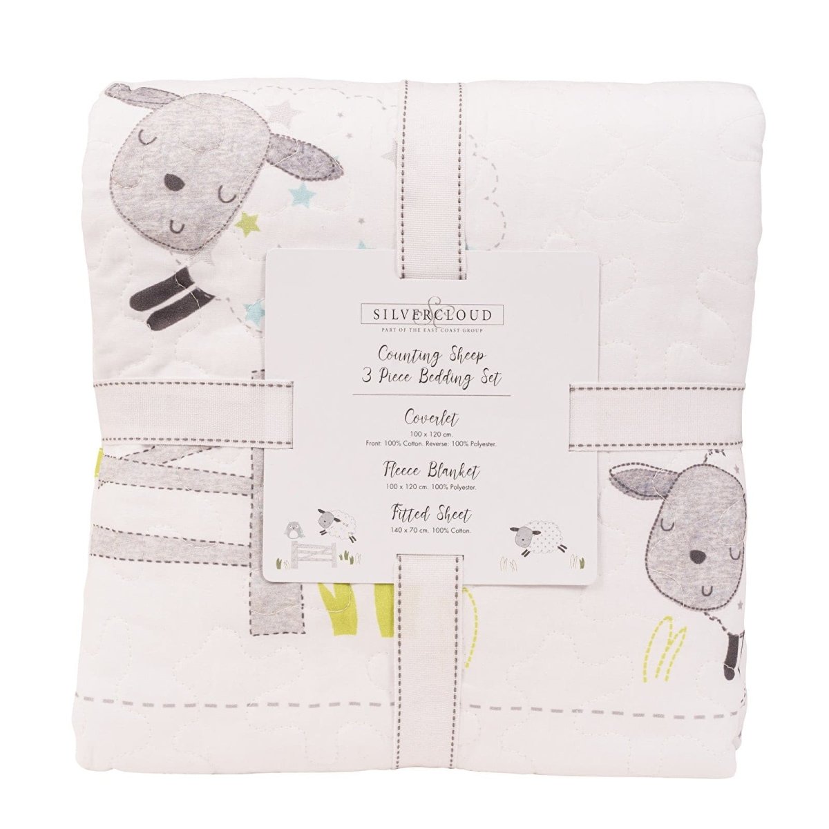 East Coast Counting Sheep 3 pcs Bedding Set - mezetto ebebek ebebek
