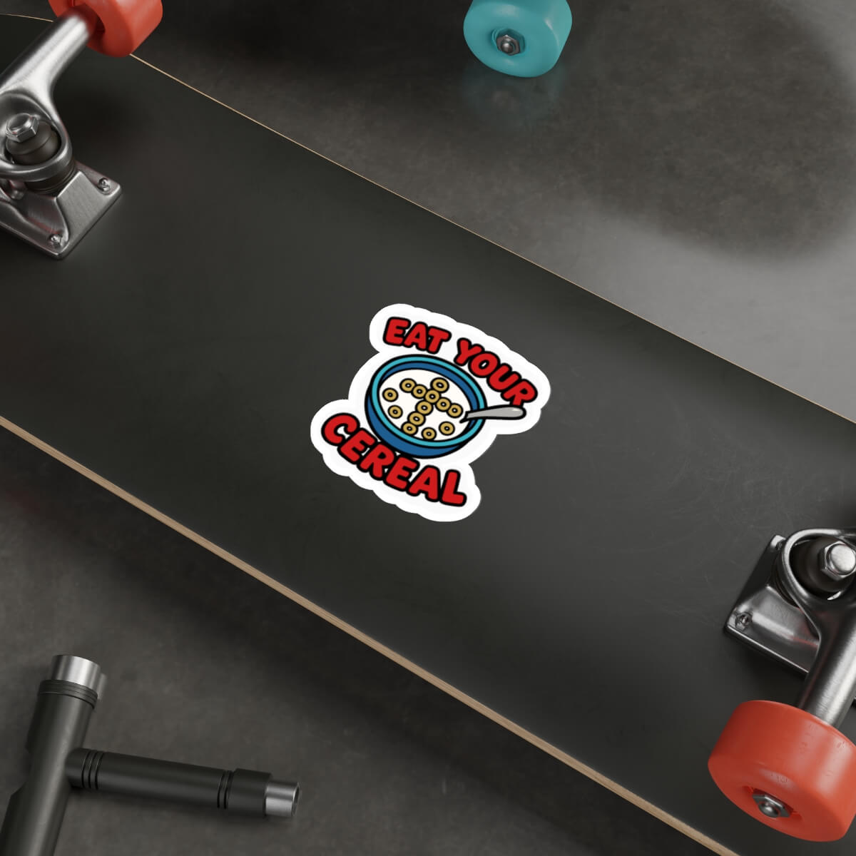Eat Your Cereal Funny Christian Sticker - mezetto KEOLIX KEOLIX