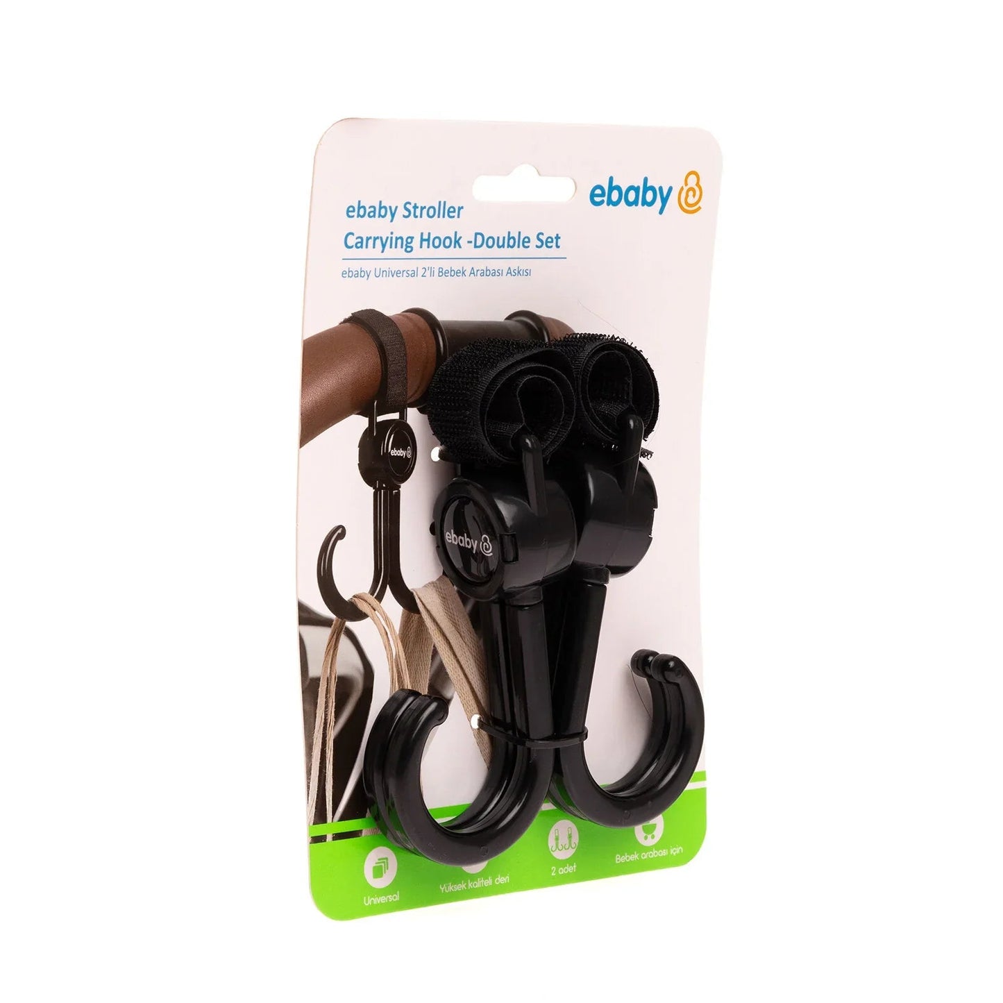 ebaby Stroller Carrying Hook - Double Set - mezetto ebebek ebebek