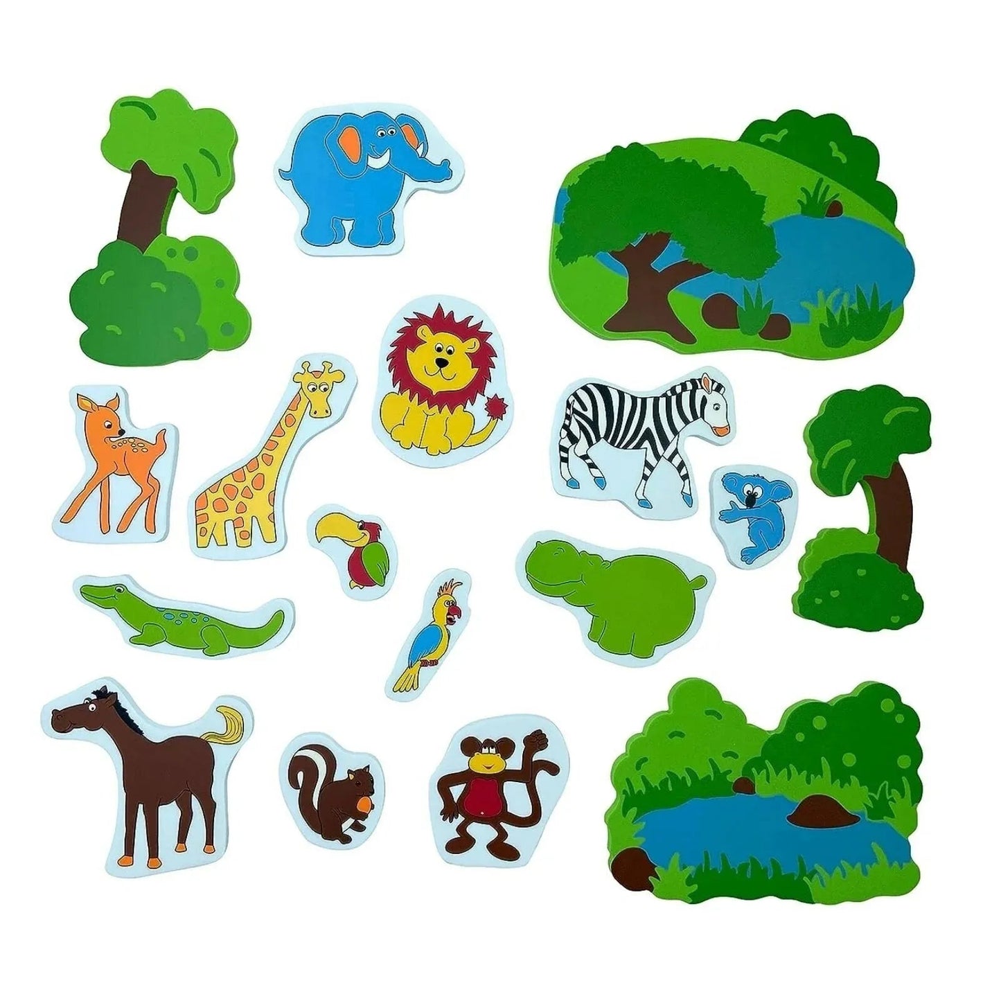 Edushape Bathtime Magic Creations - Jungle Fun - mezetto ebebek ebebek