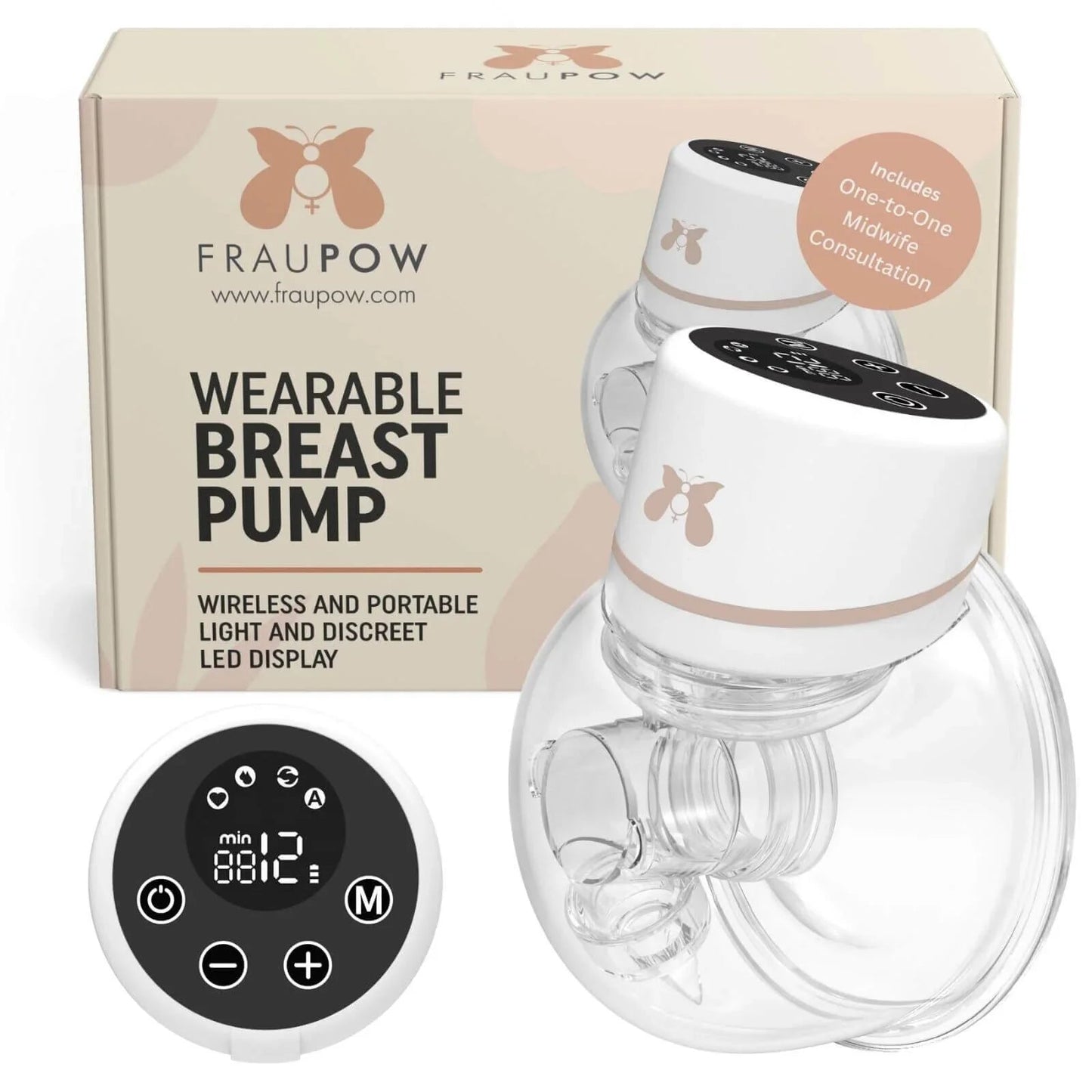 Fraupow Wearable Electric Breast Pump - mezetto ebebek ebebek
