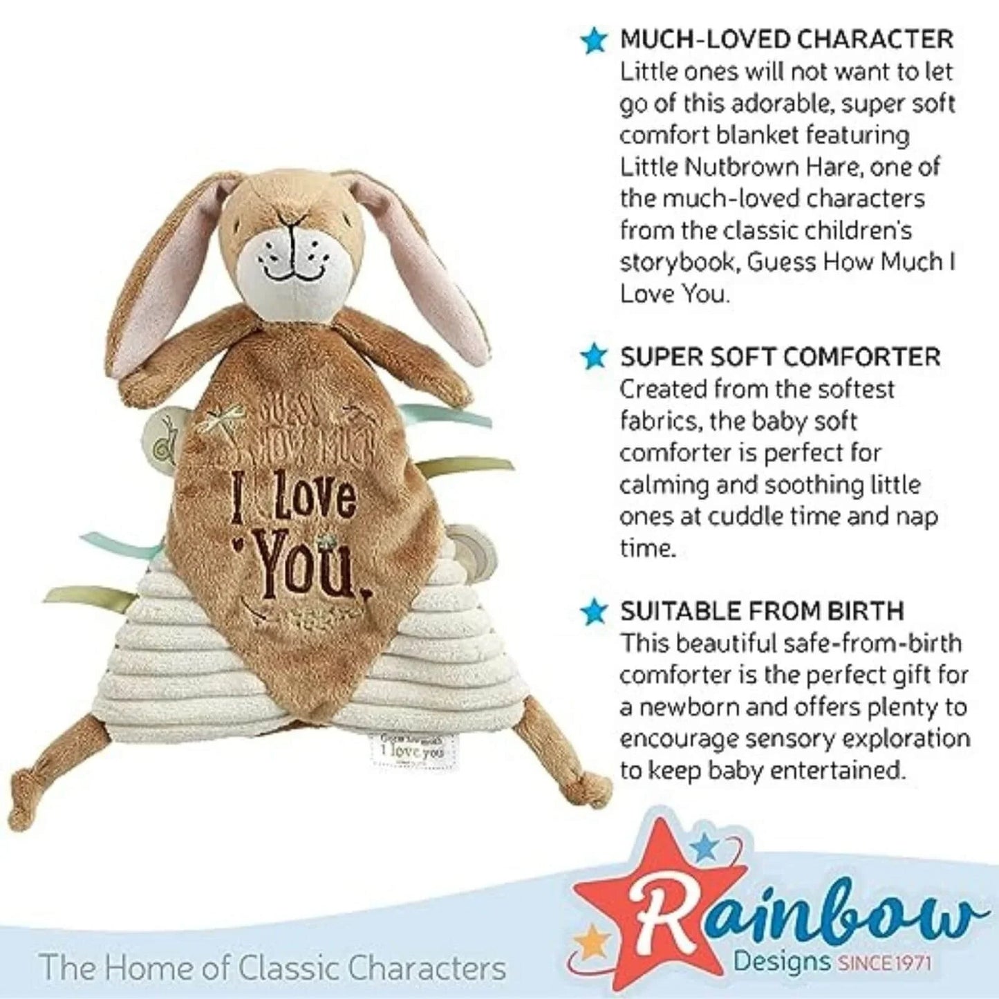 Guess How Much I Love You Comfort Blanket - mezetto ebebek ebebek