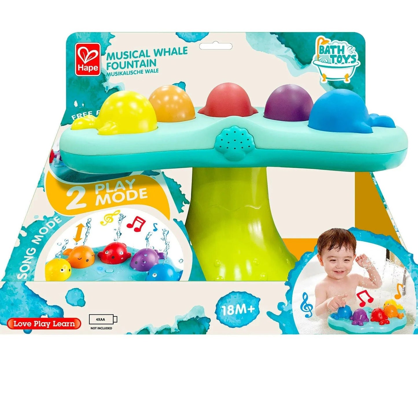 Hape Musical Whale Fountain - mezetto ebebek ebebek