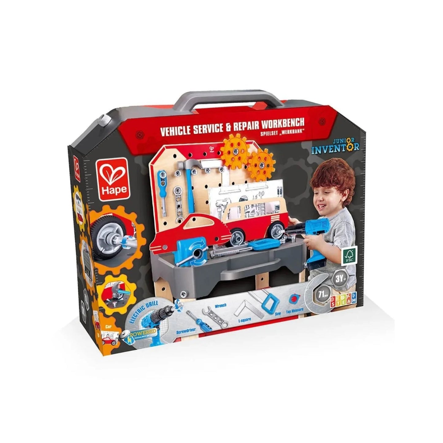Hape Vehicle Service & Repair Workbench - mezetto ebebek ebebek