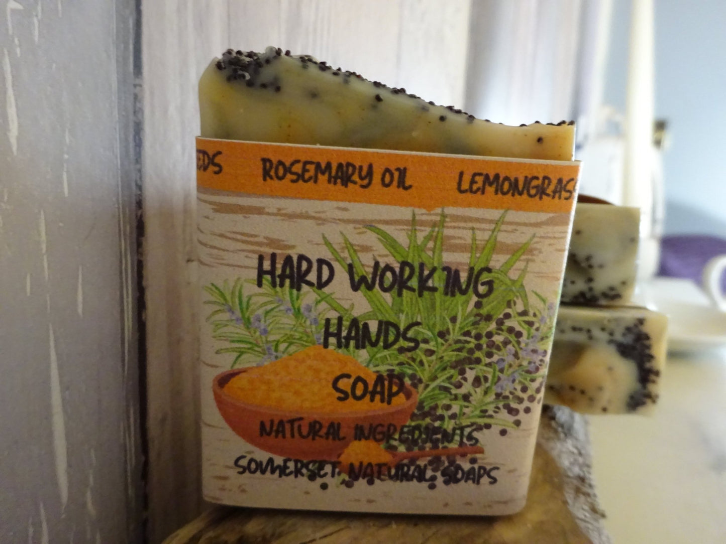 Hard working Hands vegan soap - mezetto Shopify Collective Somerset Natural Soaps
