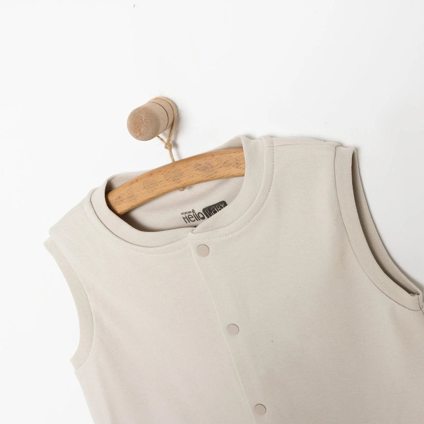 HelloBaby Baby Boy Ribbed Cardigan - Beige - mezetto ebebek ebebek
