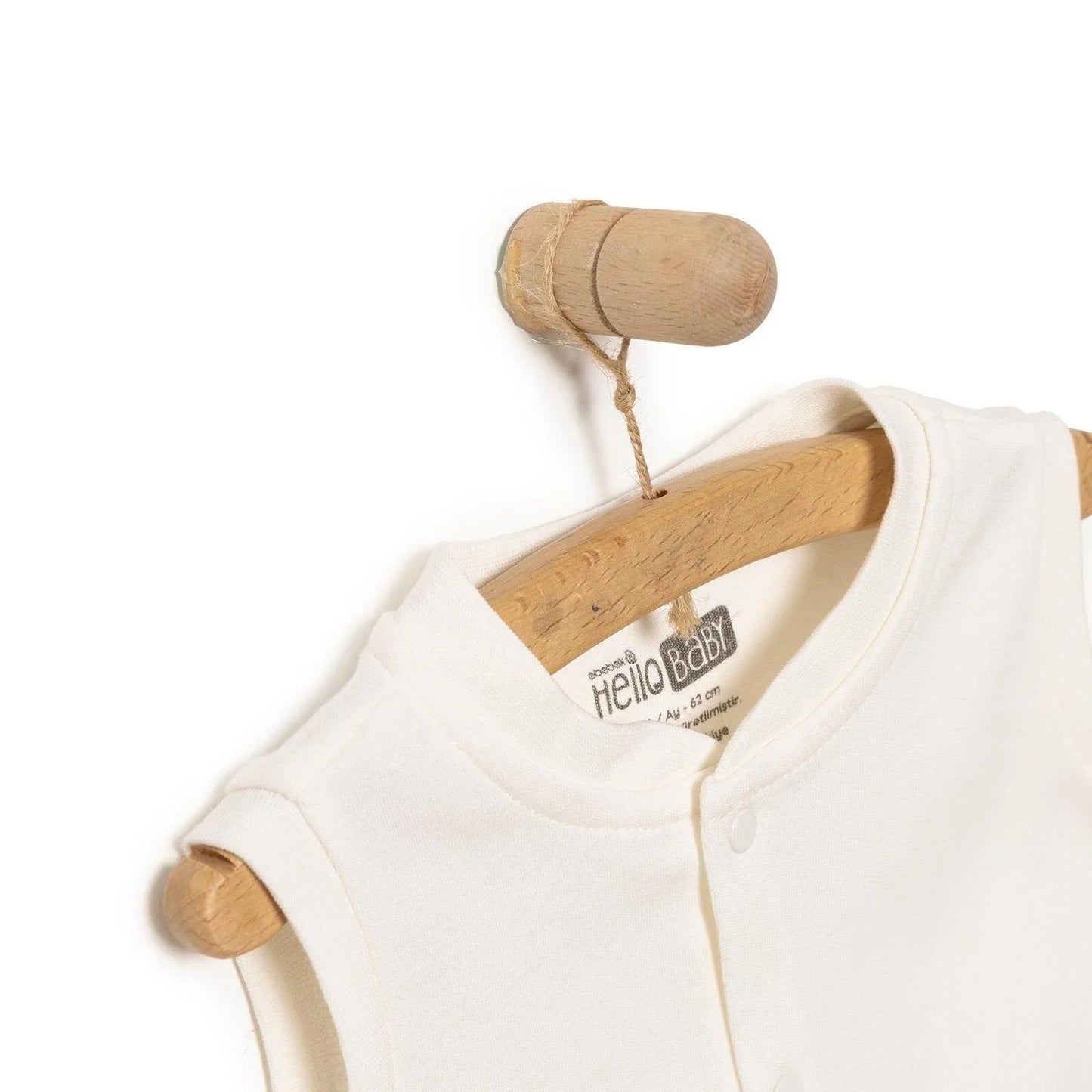 HelloBaby Baby Boy Ribbed Cardigan - Ecru - mezetto ebebek ebebek