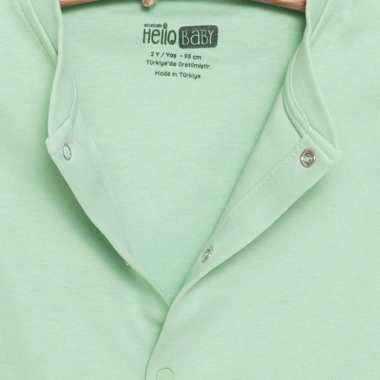 HelloBaby Baby Boy Ribbed Cardigan - Green - mezetto ebebek ebebek